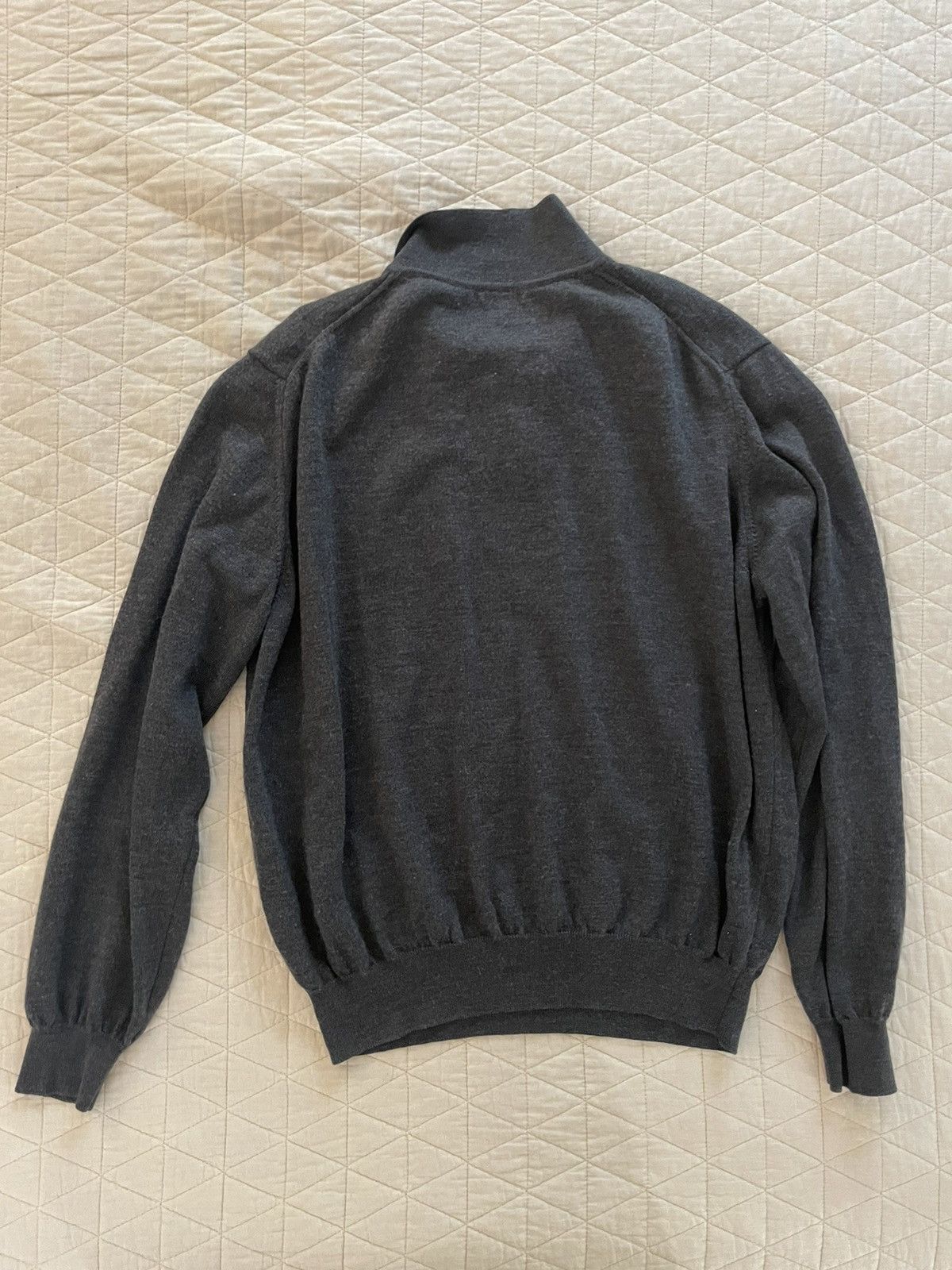 Burberry Contrast Nova Check Placket Wool Sweater Polo Sweater Size US L / EU 52-54 / 3 - 8 Thumbnail