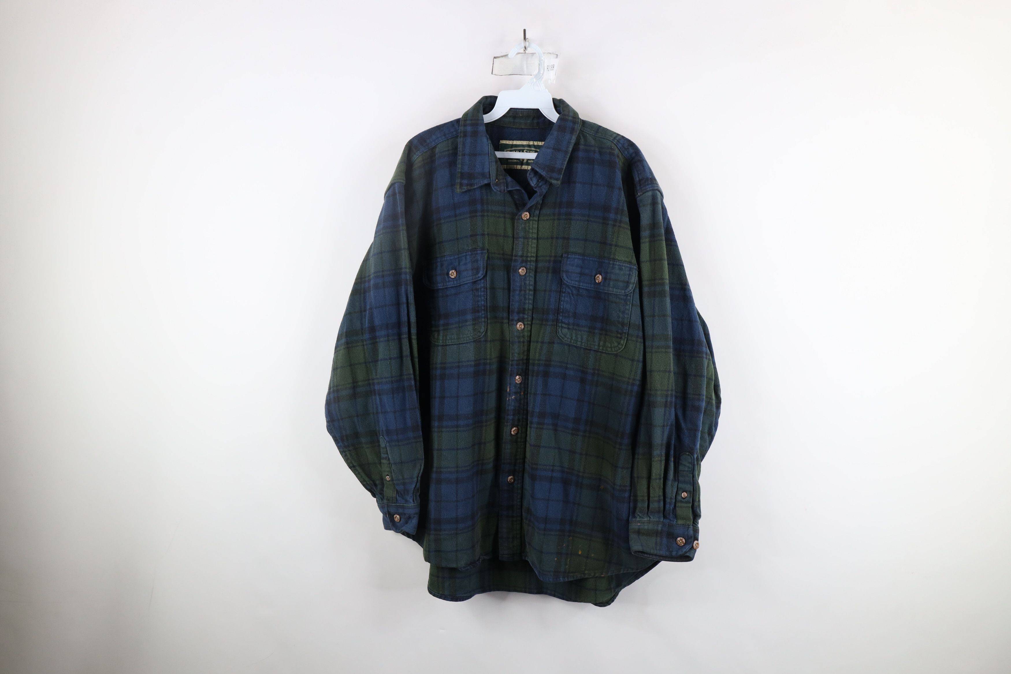 Vintage Vintage 90s Streetwear Heavyweight Flannel Button Shirt Size US XXL / EU 58 / 5 - 1 Thumbnail