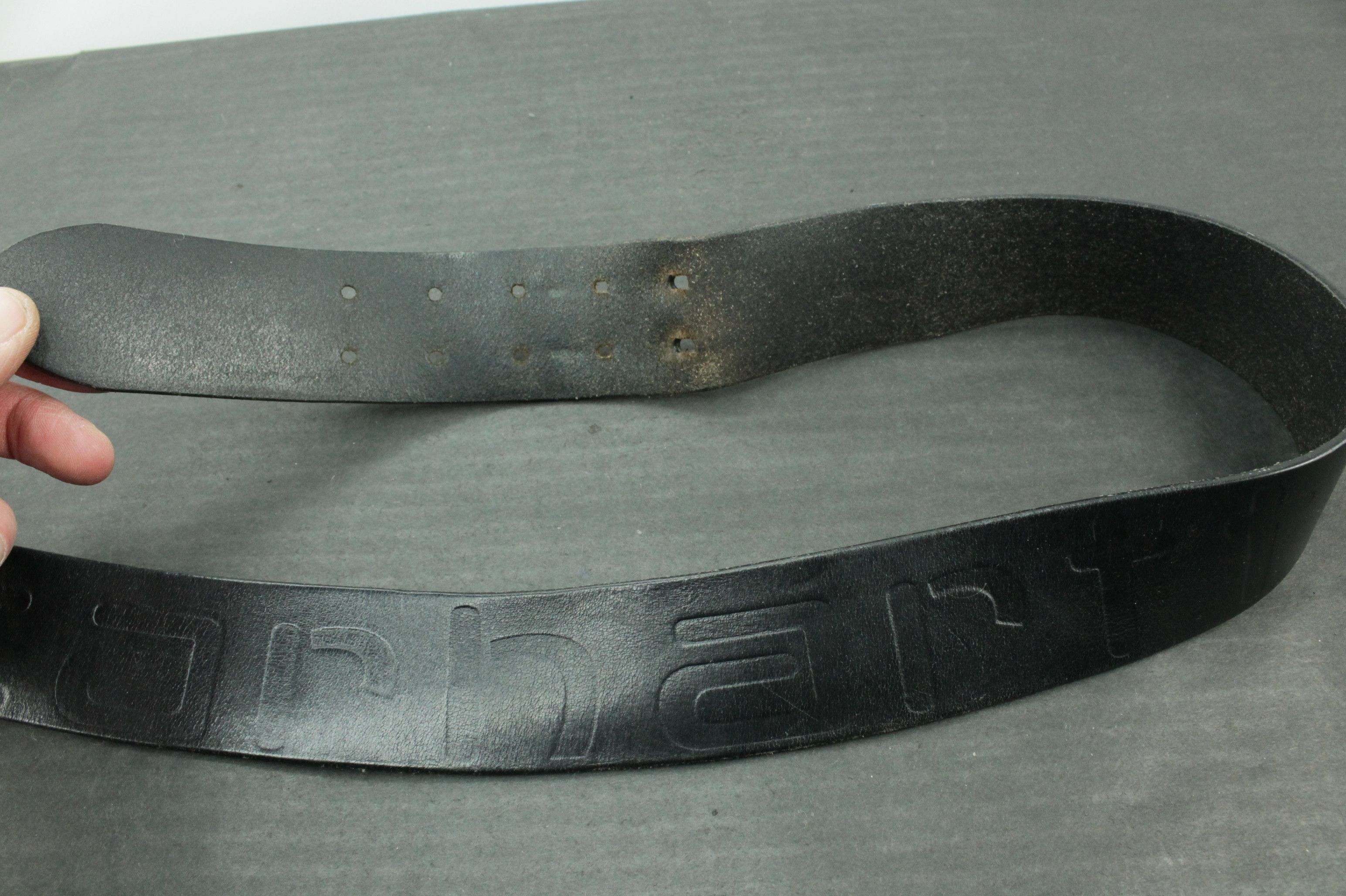 Carhartt × Vintage Vintage Carhartt Black Leather Belt Size 36 - 3 Thumbnail