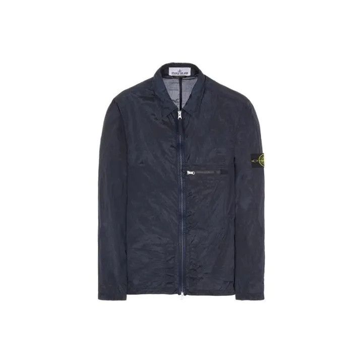 Stone Island Stone Island Metallic Nylon Long Sleeve Jacket Size US XL / EU 56 / 4 - 1 Thumbnail