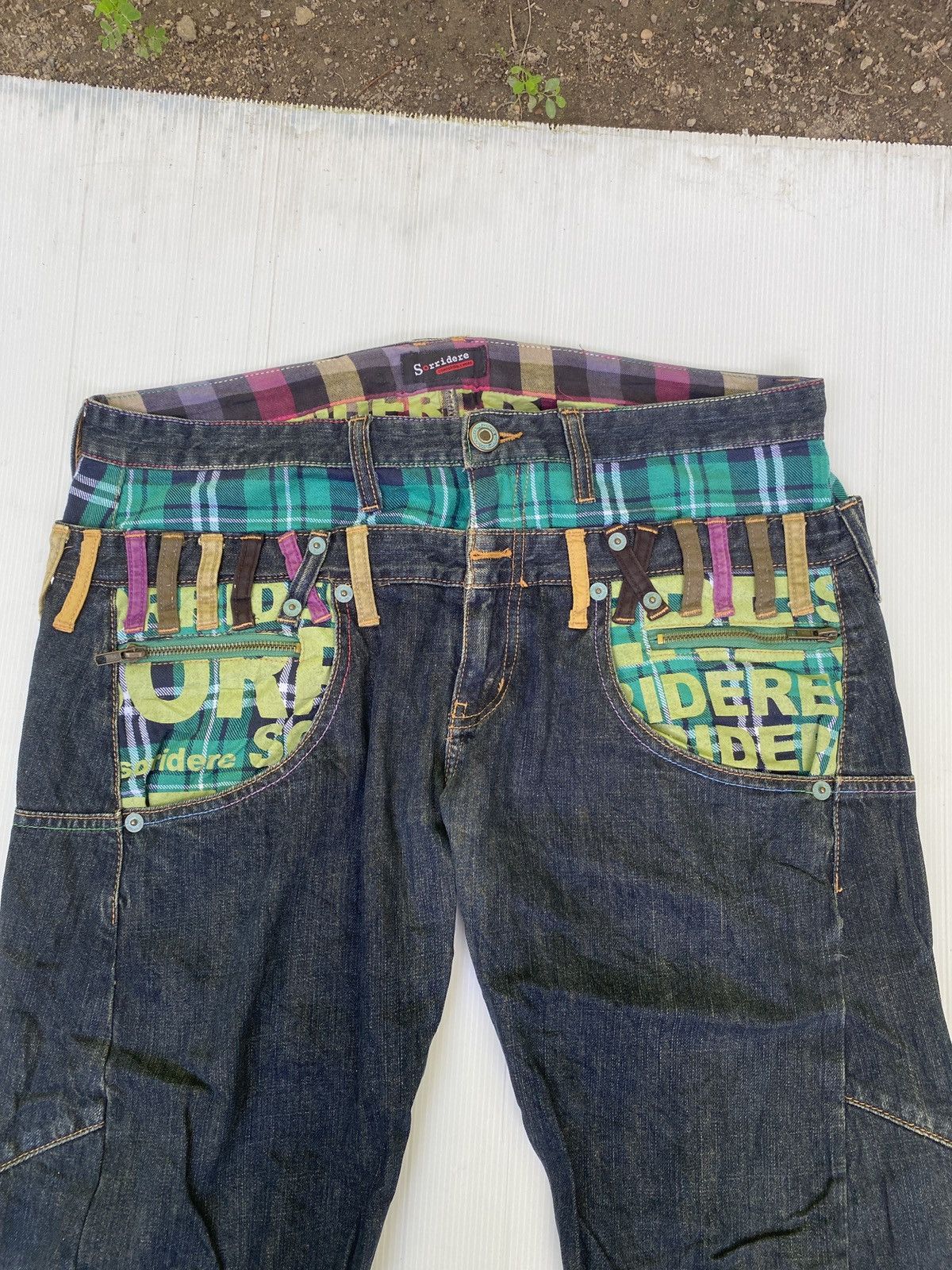 If Six Was Nine × Japanese Brand Sorridere double waist denim pants Size US 32 / EU 48 - 7 Thumbnail