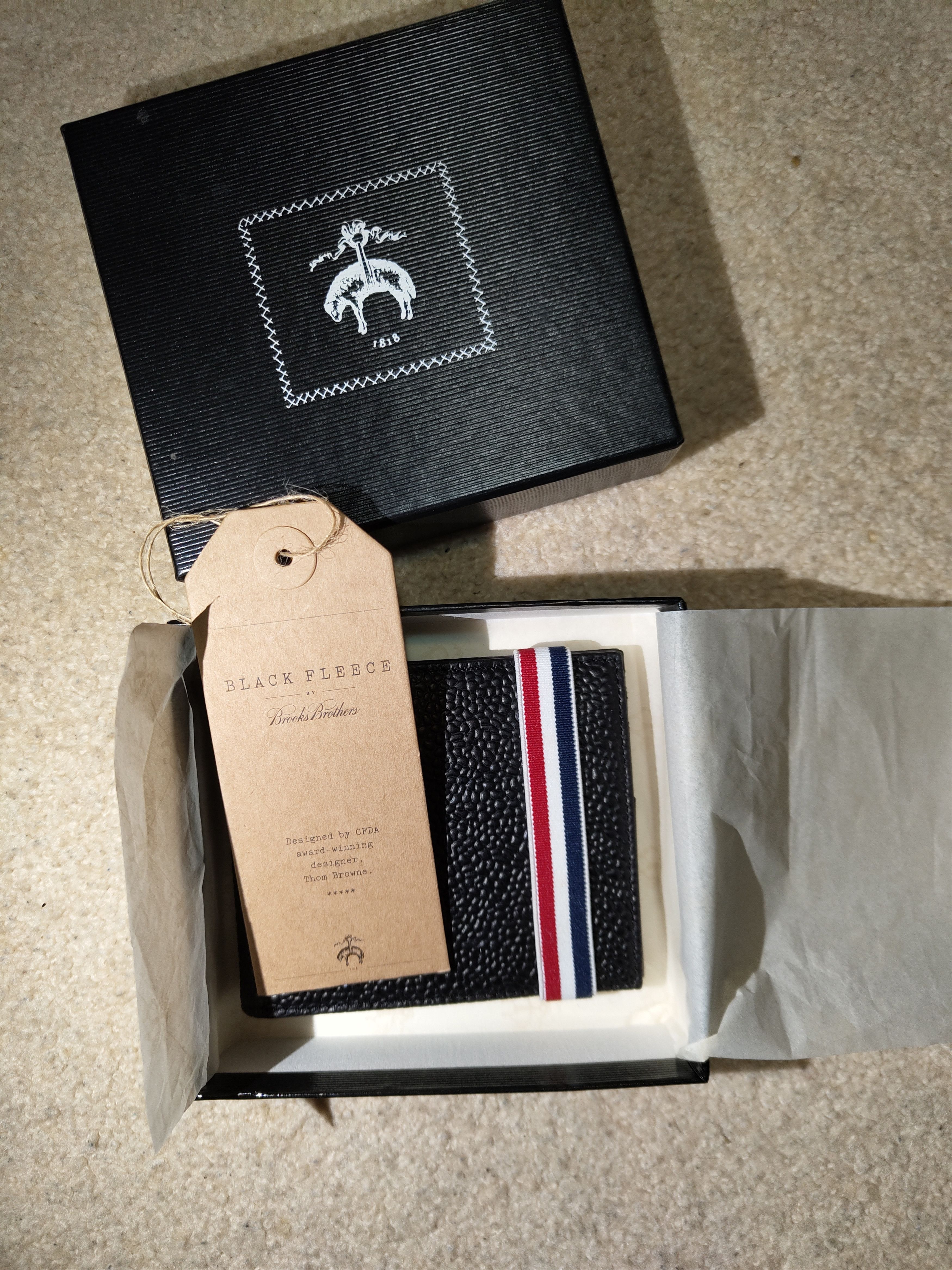 Brooks Brothers Black Fleece Mens Brooks Brothers Black Fleece (Thom Browne) Wallet Size ONE SIZE - 2 Thumbnail
