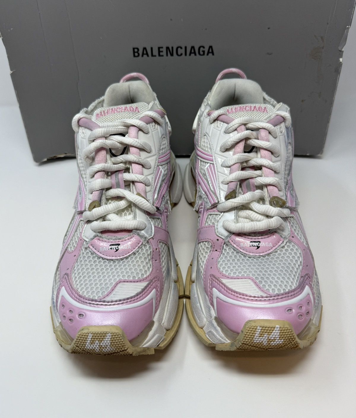 Balenciaga Balenciaga Runner Sneaker Pink/White Size US 8 / EU 41 - 2 Thumbnail