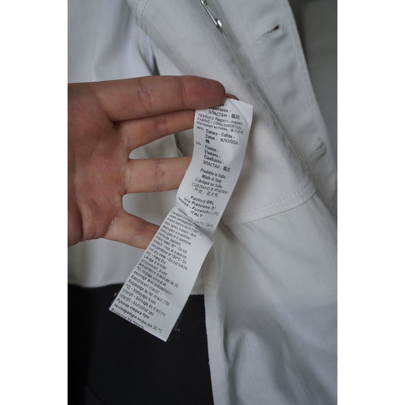 Neil Barrett Neil barrett giubbo donna tessuto off white denim jacket Size US M / EU 48-50 / 2 - 11 Thumbnail