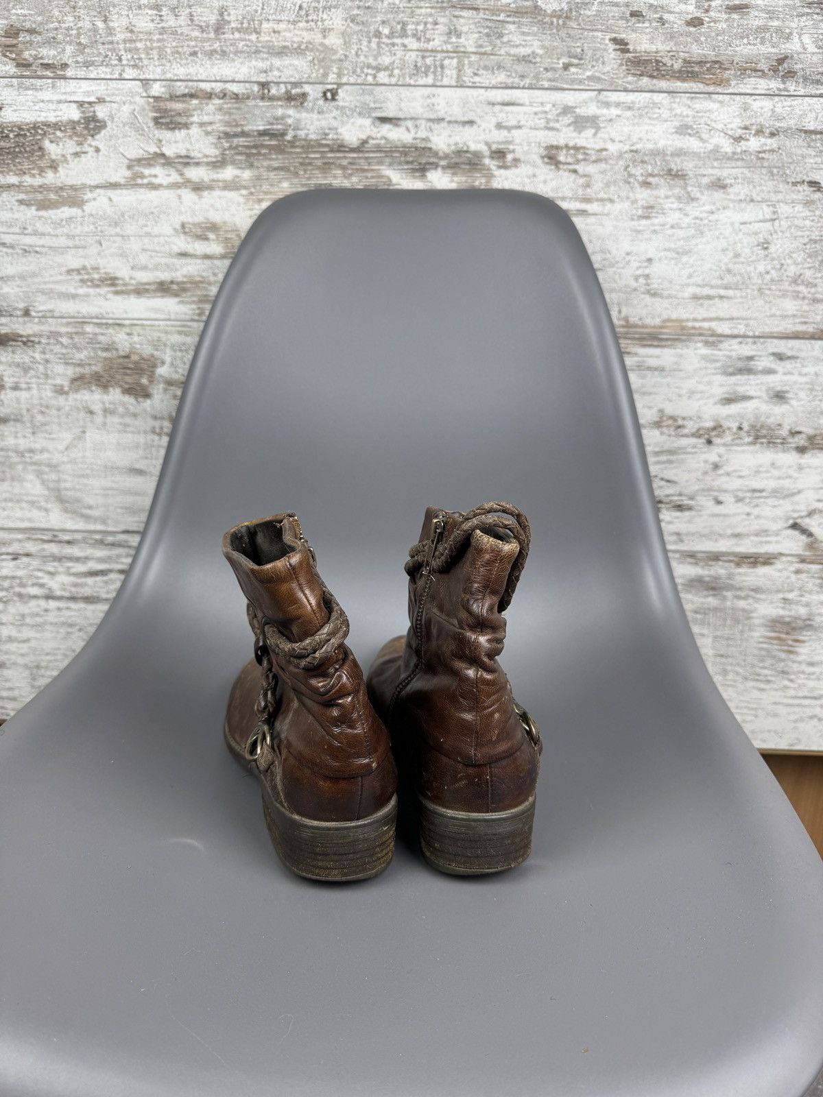 Vintage Vintage a.s.98 style leather boots sneakers size 40 as98 y2k Size US 7 / EU 40 - 6 Thumbnail