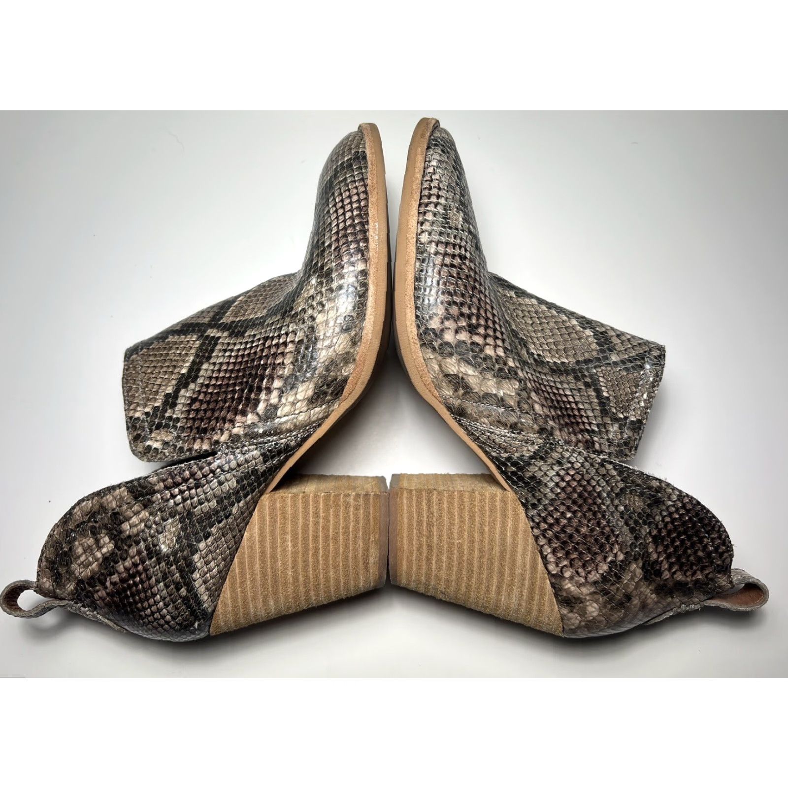 Jeffrey Campbell Jeffrey Campbell Rosalee Bootie Women Gray Snakeskin Leather Bootie 8 US Size Shoe Brand Rosalee 8 Size US 8 / IT 38 - 2 Thumbnail