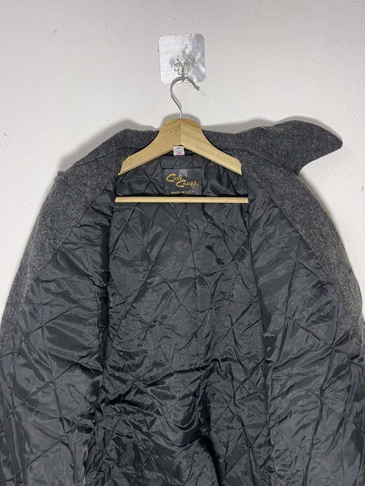 Vintage Vintage CAL CRAFT Double Breast Wool Coat Jacket Size US M / EU 48-50 / 2 - 10 Thumbnail