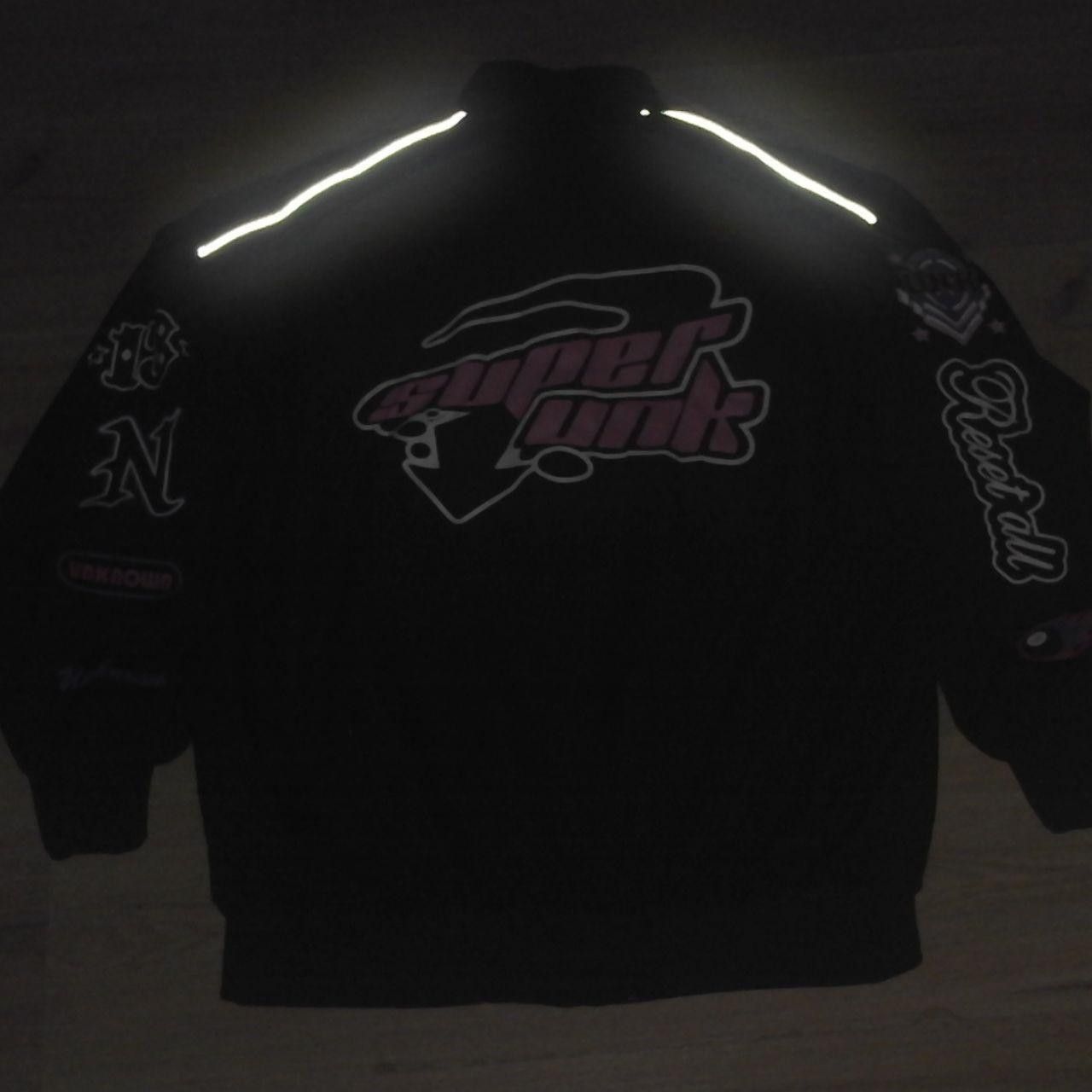 Other Lightweight Y2k Varsity Jacket Motorcycle Jacket Size XL / US 12-14 / IT 48-50 - 4 Thumbnail