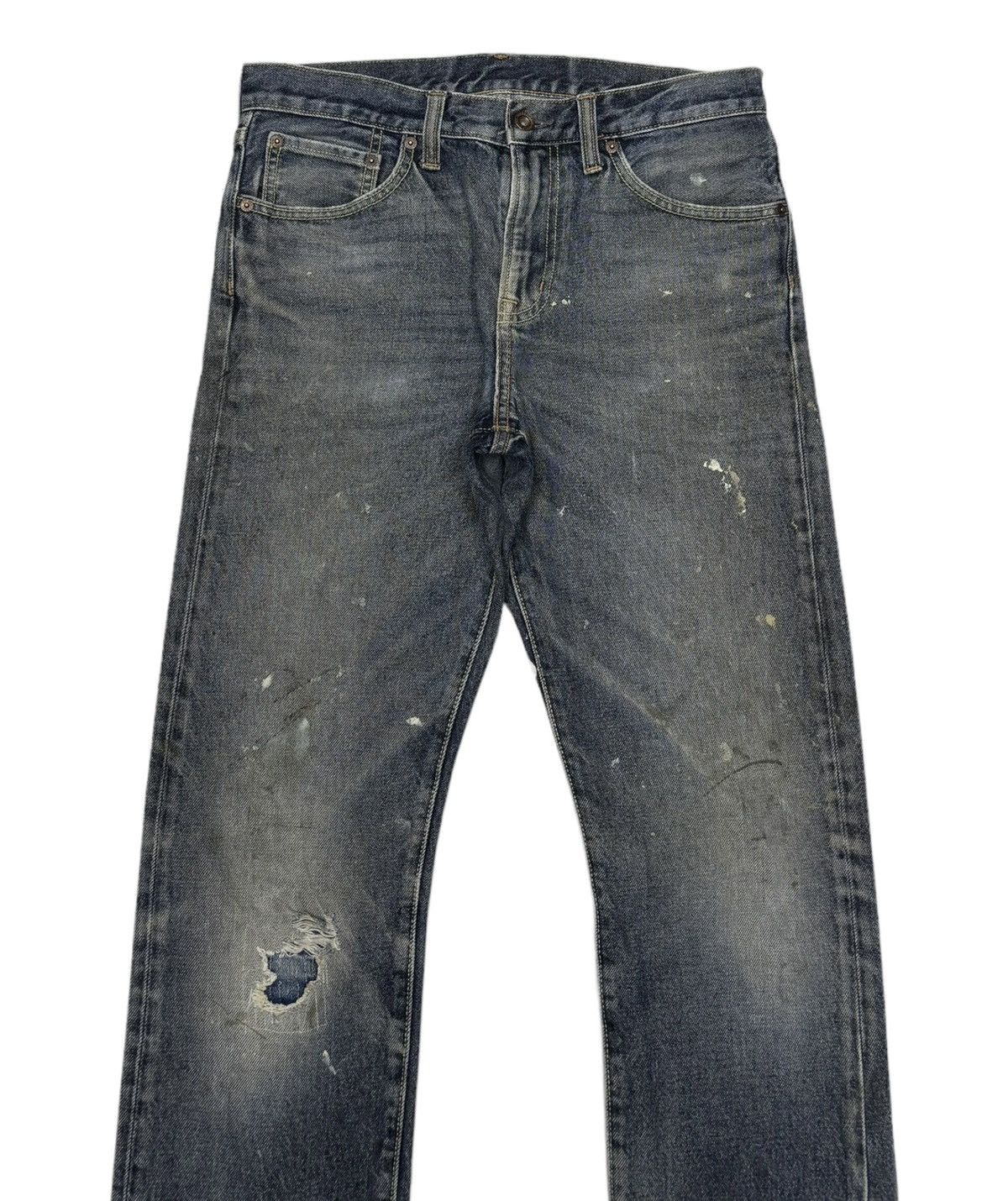 GU VINTAGE GU DISTRESS PAINTER DENIM JEANS Size US 32 / EU 48 - 7 Thumbnail