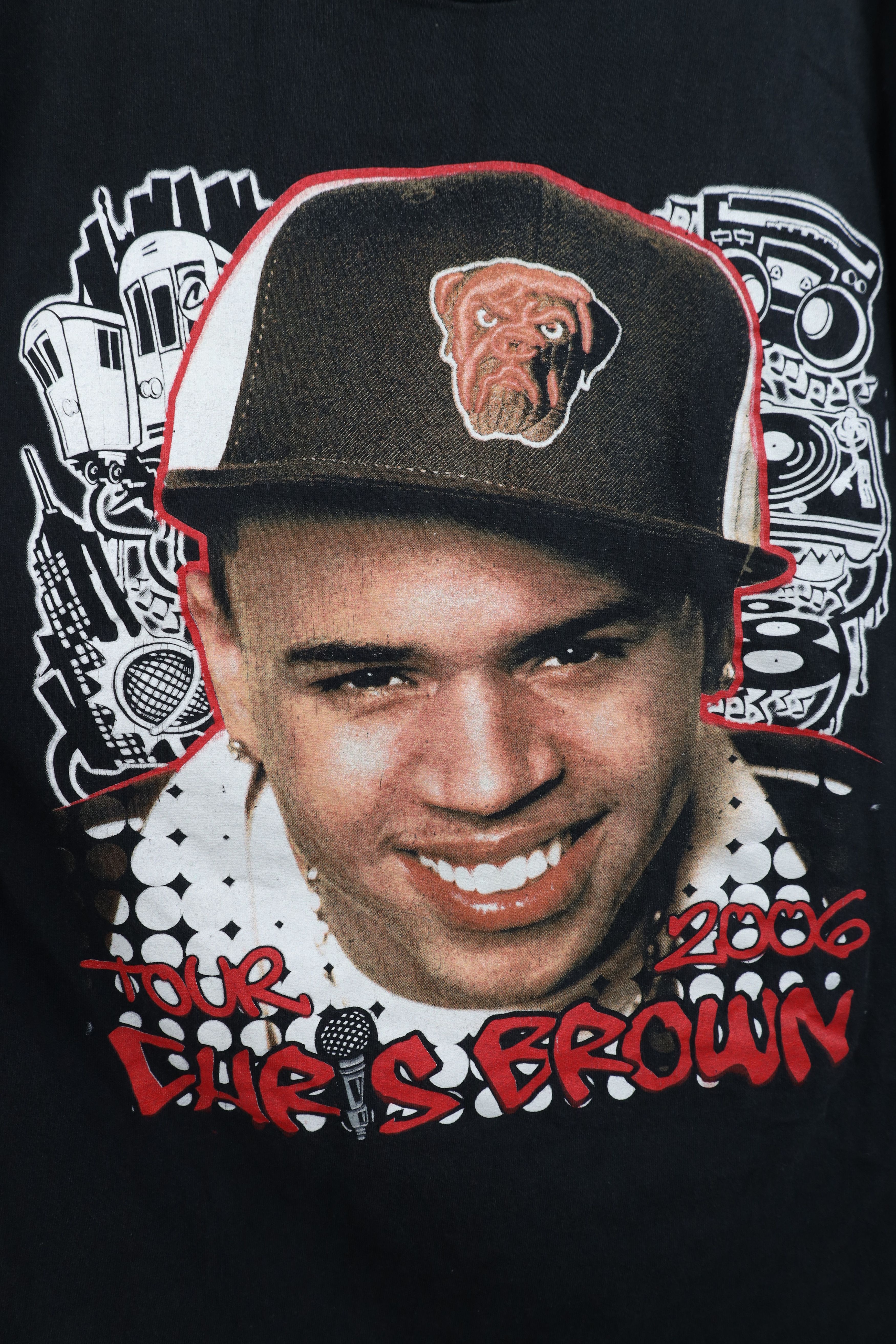 Vintage Vintage 2006 Tour Chris Brown Lil Wayne NeYo Juelz T-Shirt Size US L / EU 52-54 / 3 - 4 Thumbnail