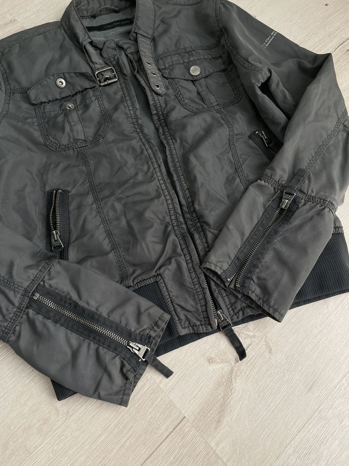 20471120 × Calvin Klein Vintage Calvin Klein Jeans Nylon Metal Zip Jacket Y2k Hype Size M / US 6-8 / IT 42-44 - 8 Thumbnail