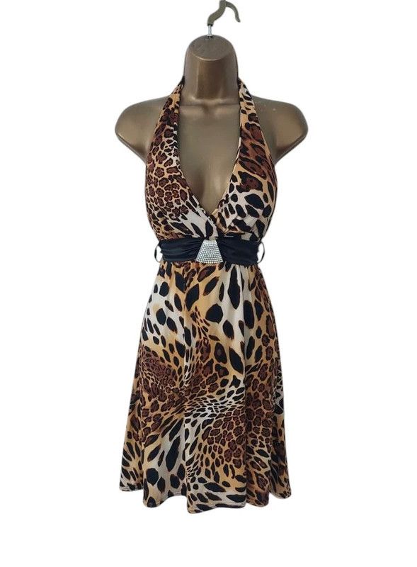 Vintage Vintage halterneck dress 10/12 Size M / US 6-8 / IT 42-44 - 1 Thumbnail