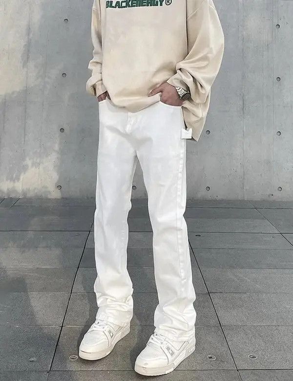 Jean × Vintage Retro utility carpenter flared jeans trousers y2k Size US 30 / EU 46 - 2 Thumbnail
