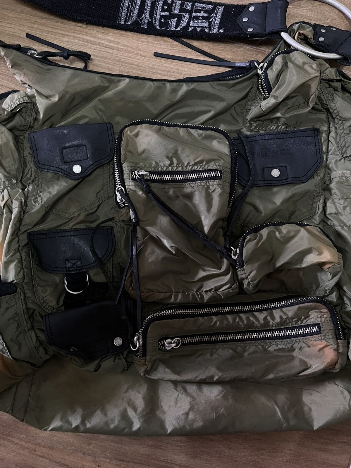 Diesel × Vintage Diesel Multi-Pocket Sling Bag cargo Size ONE SIZE - 8 Thumbnail