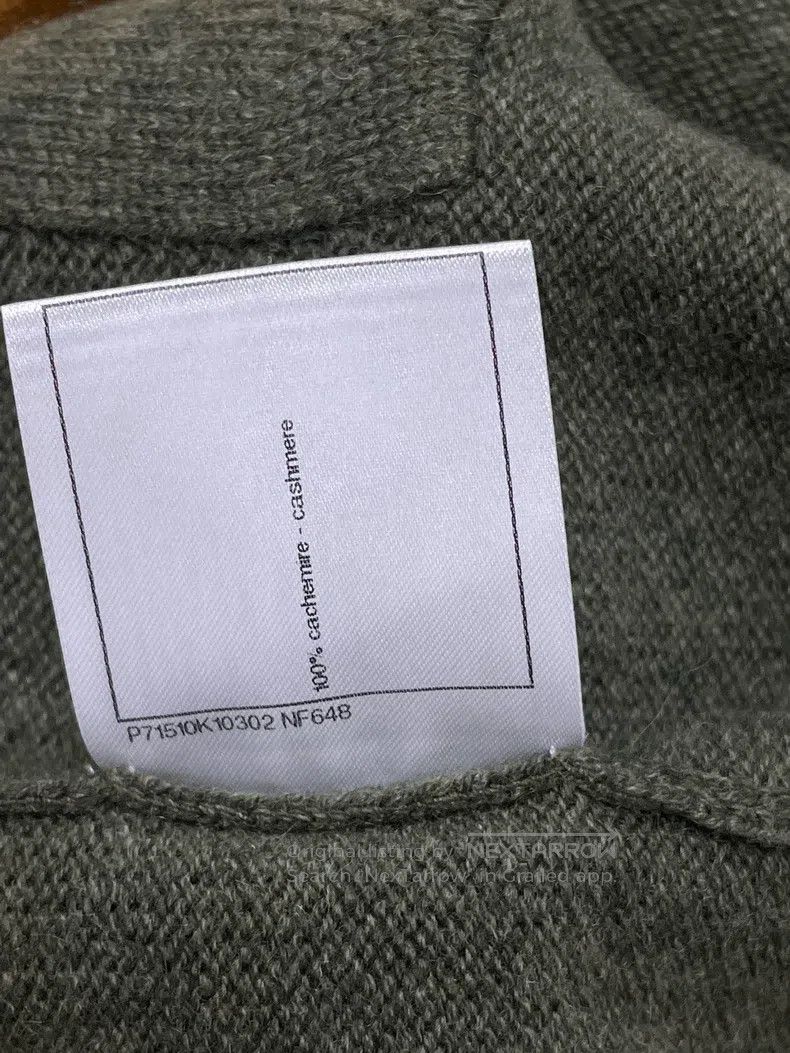 Chanel Chanel Green and yellow long four-pocket cashmere cardigan Size XS / US 0-2 / IT 36-38 - 7 Thumbnail