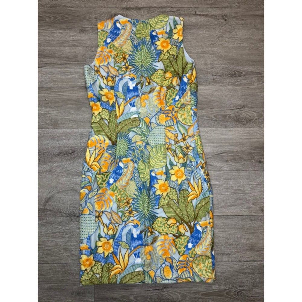 J.McLaughlin Tropical Toucan Embroidered Mini Dress Floral Bird Size 0 Size XS / US 0-2 / IT 36-38 - 5 Thumbnail
