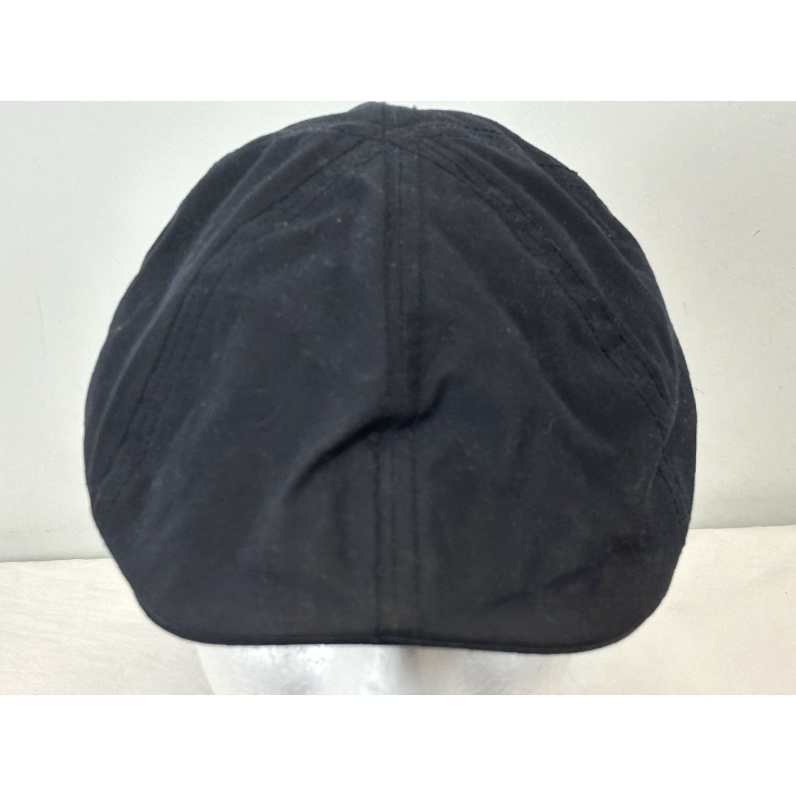 Vintage UNBRANDED Newsboy Flat Cap One Size OSFM Black Navy Plaid Lining Classic Mens Size ONE SIZE - 3 Thumbnail