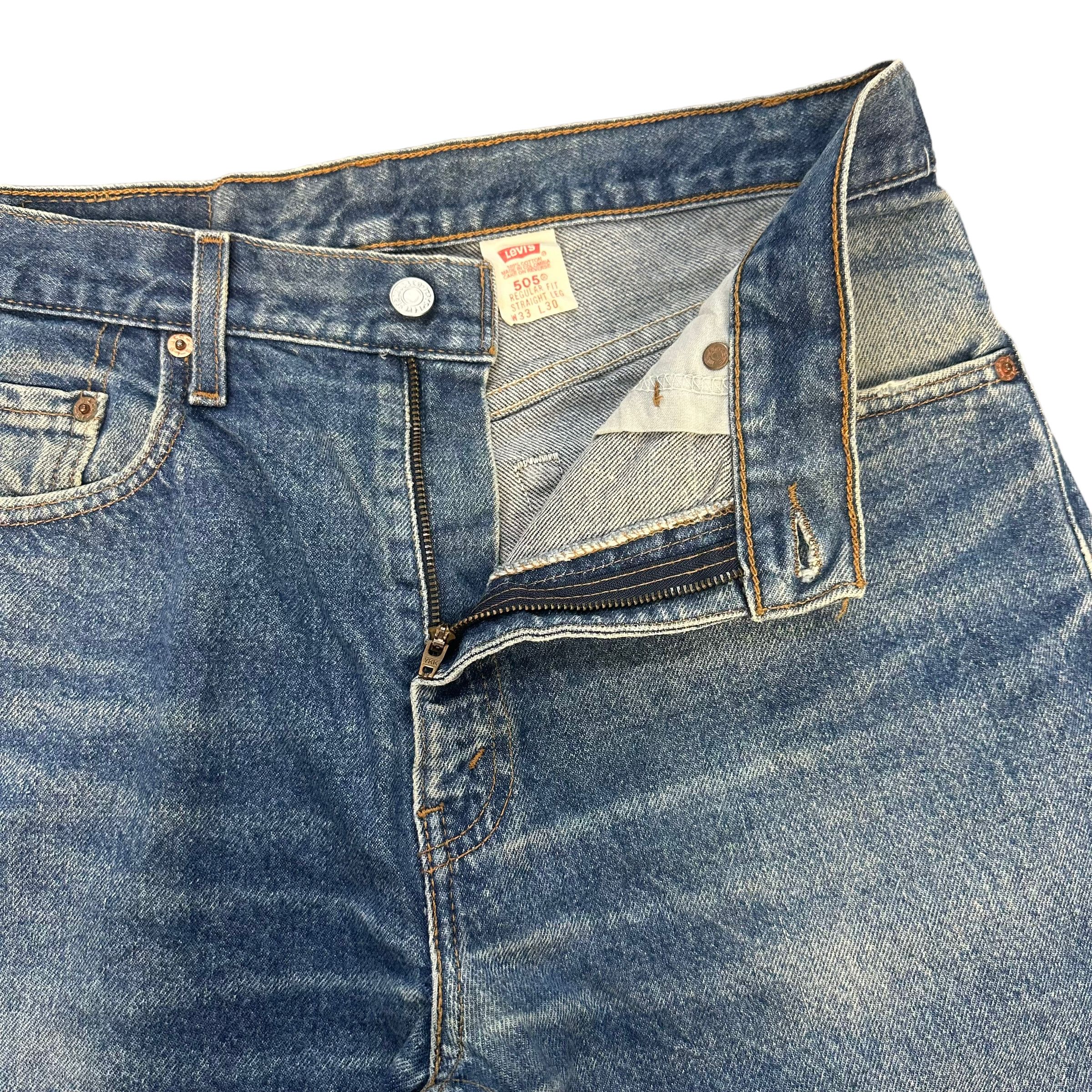 Levi's LEVIS 505 SINGLE R CUSTOM DENIM SHORTS #8405-007 Size US 33 - 4 Thumbnail