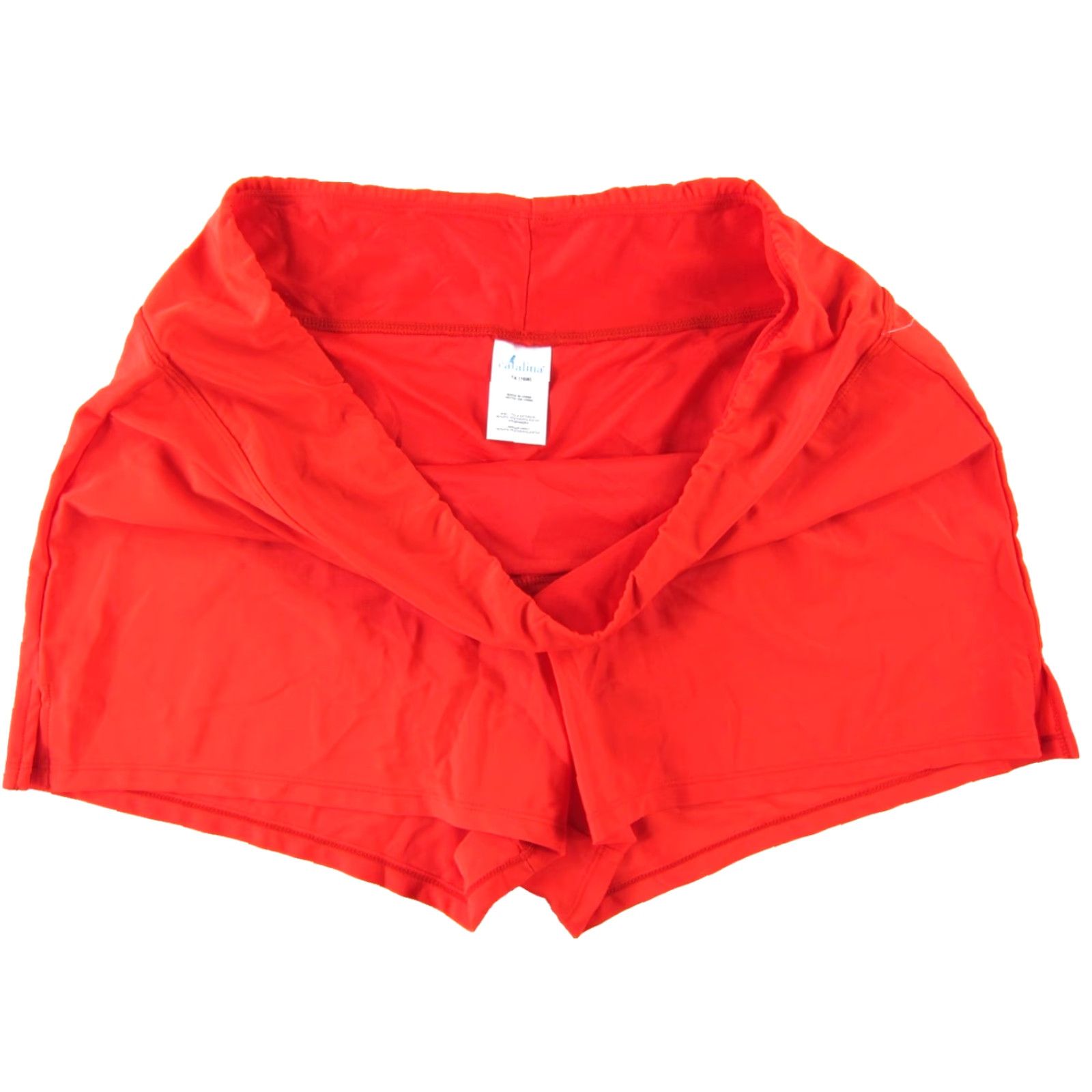 Catalina NWT Catalina Swimwear Orange Sizzle Lined Solid Tricot Swim Short Women 1X-16 Size 40" / US 18 - 5 Thumbnail