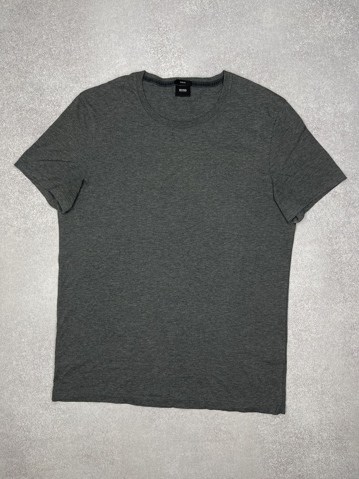Hugo Boss Mens Hugo Boss Basic Grey T Shirt Size L Size US L / EU 52-54 / 3 - 2 Thumbnail