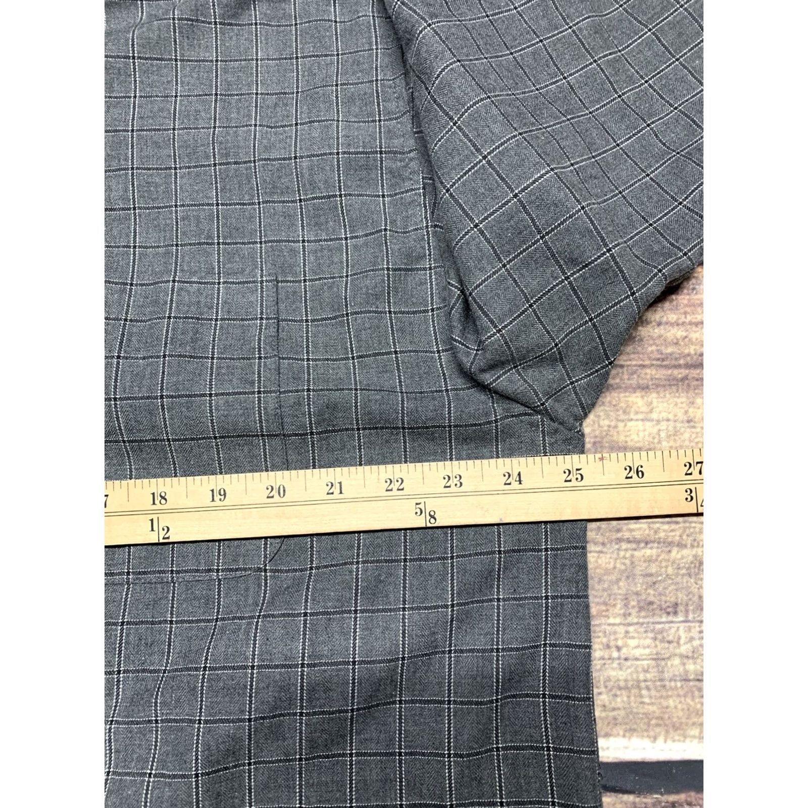 Vintage MunsingWear Shirt Mens Large Gray Plaid Long Sleeve Button-Down 1 Pocket Size US L / EU 52-54 / 3 - 6 Thumbnail