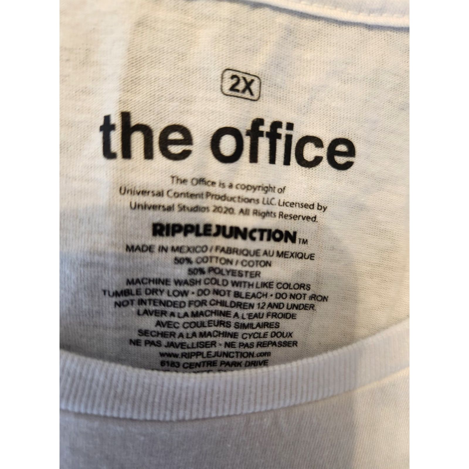Ripple Junction Womens The Office Schrute Farms Bed And Breakfast Shirt 2XL White Clothing Fan Tee Shirt Logo Graphic Printing TV Sweatshirt not applicable Size XXL / US 16-18 / IT 52-54 - 2 Thumbnail