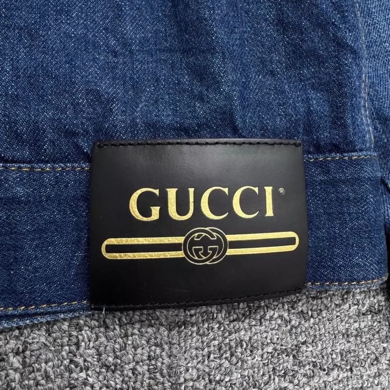 Gucci Gucci Leather denim jacket 2506-Nextarrow Size US M / EU 48-50 / 2 - 2 Thumbnail