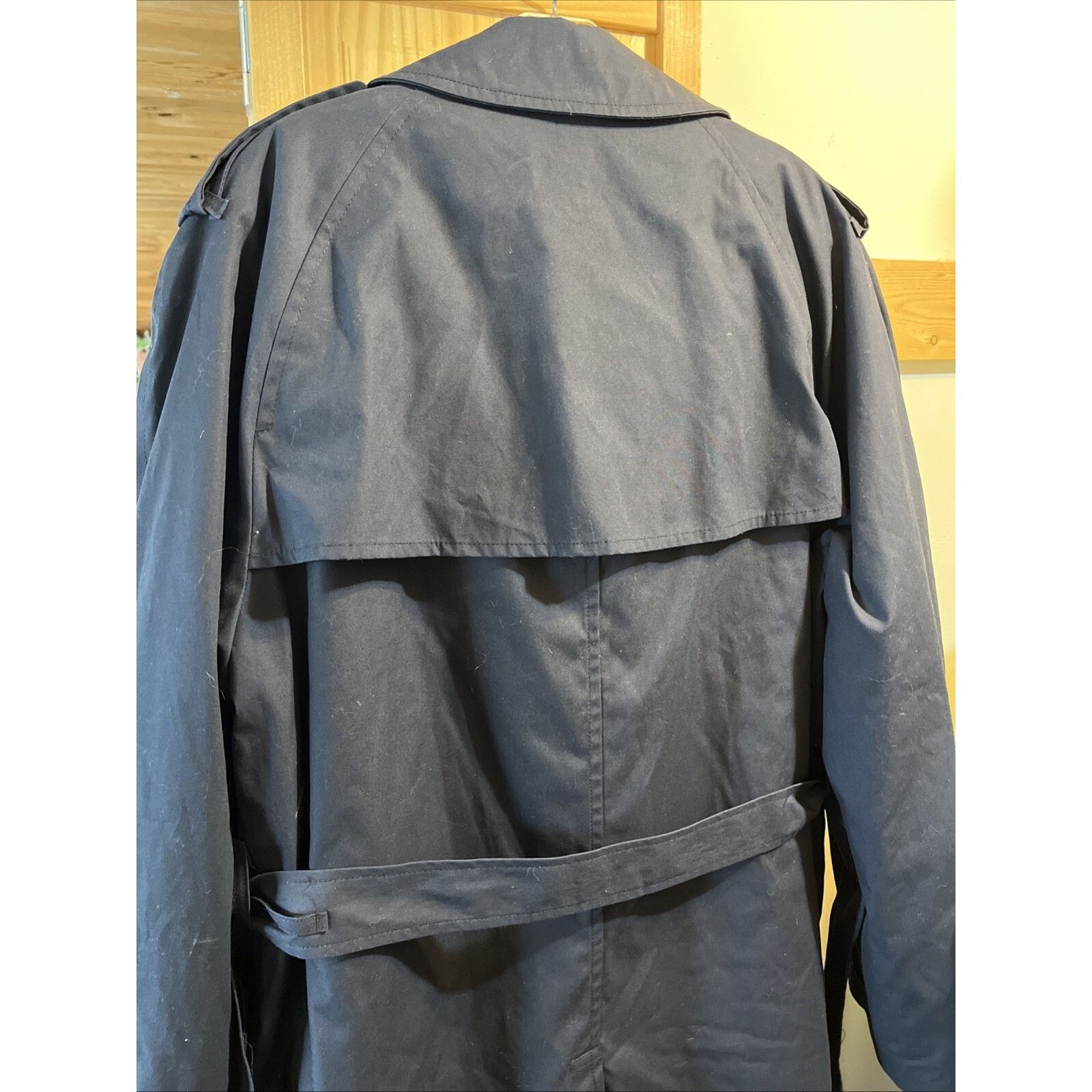 Other US Military Vintage Mens 44 XL Navy Blue 8 Button Trenchcoat Size US XL / EU 56 / 4 - 11 Thumbnail