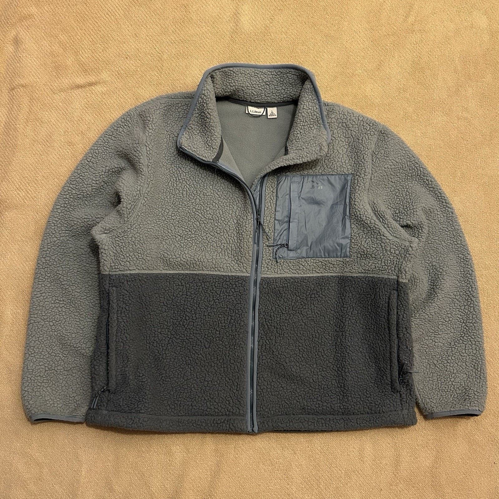 L.L. Bean Mountainside Deep Pile Sherpa Fleece Full Zip Jacket Large Size L / US 10 / IT 46 - 1 Thumbnail