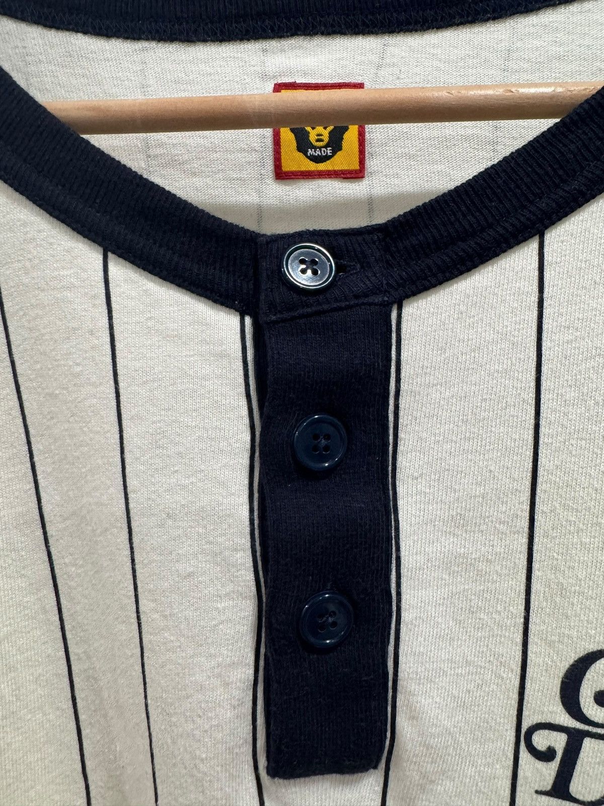 Girls Don't Cry × Human Made Human Made x Girls Dont Cry Baseball Tee Cream Navy Size US M / EU 48-50 / 2 - 4 Thumbnail