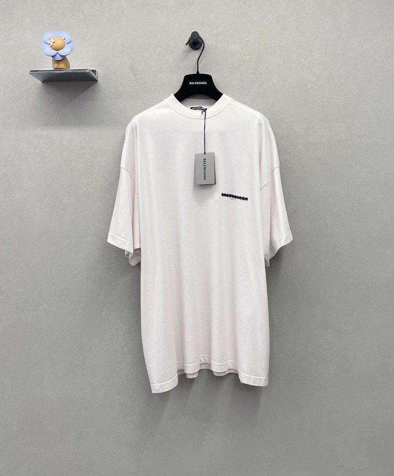 Balenciaga Light Pink Short Sleeve Tee - dmc