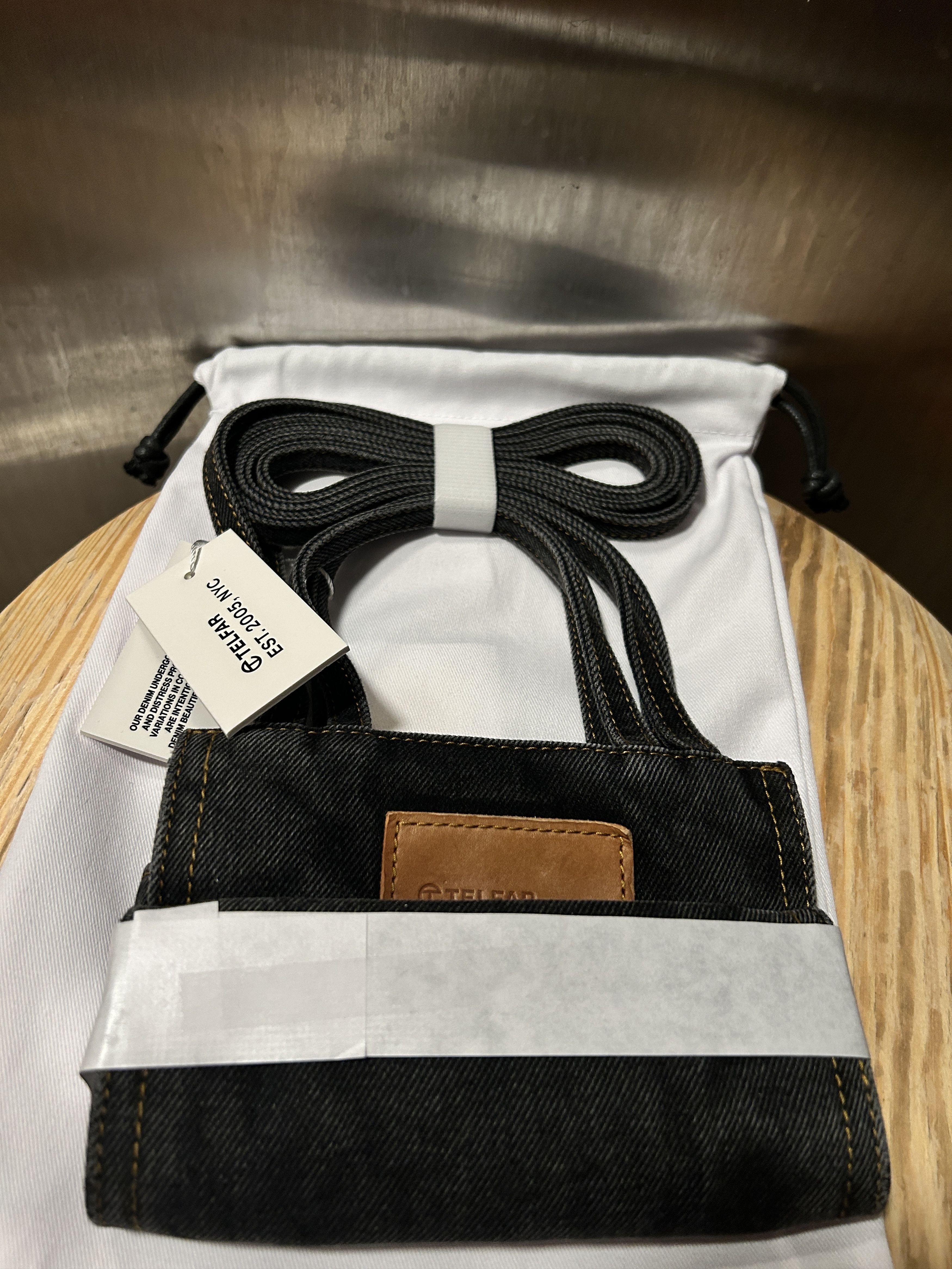 Telfar Small Denim Shopper - Black Size ONE SIZE - 6 Thumbnail