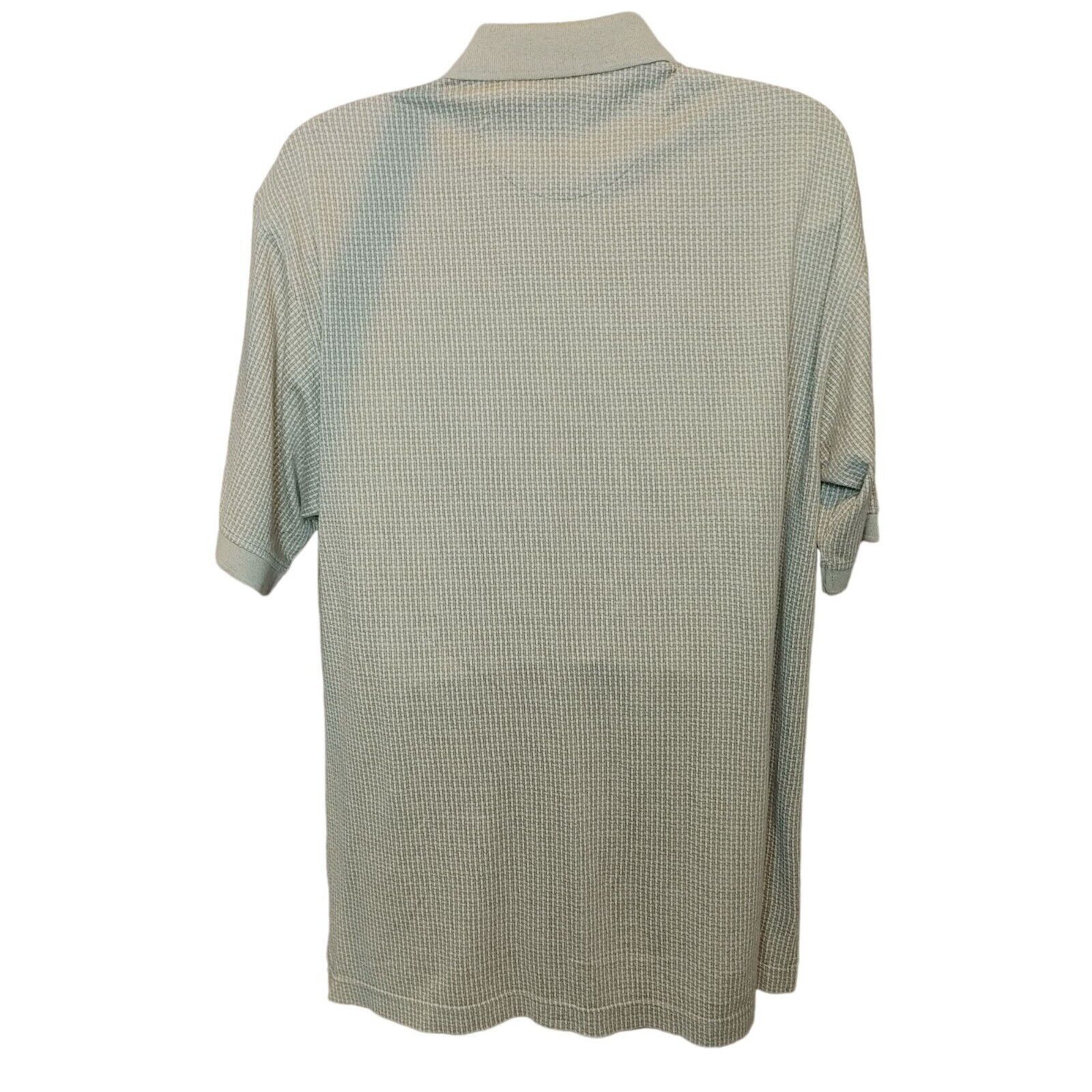 Izod IZOD Mens L Tan Beige Patterned Short Sleeve Cotton Polo Shi Size US L / EU 52-54 / 3 - 2 Thumbnail