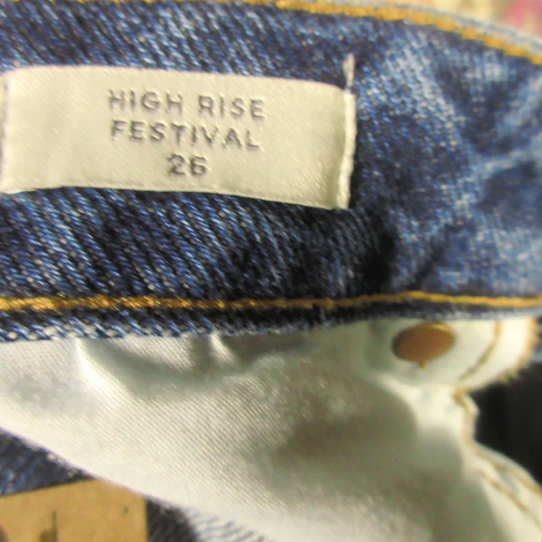 Pacsun Pacsun High Rise Shorts Women's 26 Blue 5-Pocket Cut-Off Raw Hem NWT PacSun Size 26" / US 2 / IT 38 - 3 Thumbnail