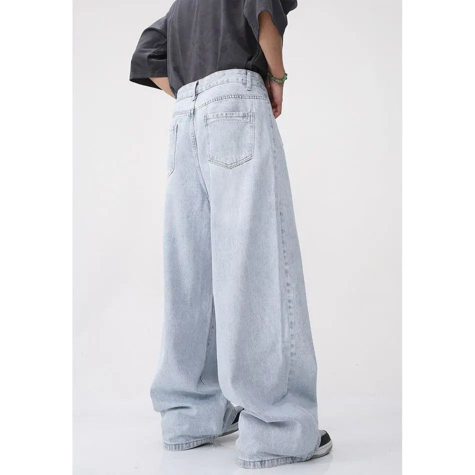 Japanese Brand Retro loose casual wide leg jeans Size US 32 / EU 48 - 3 Thumbnail