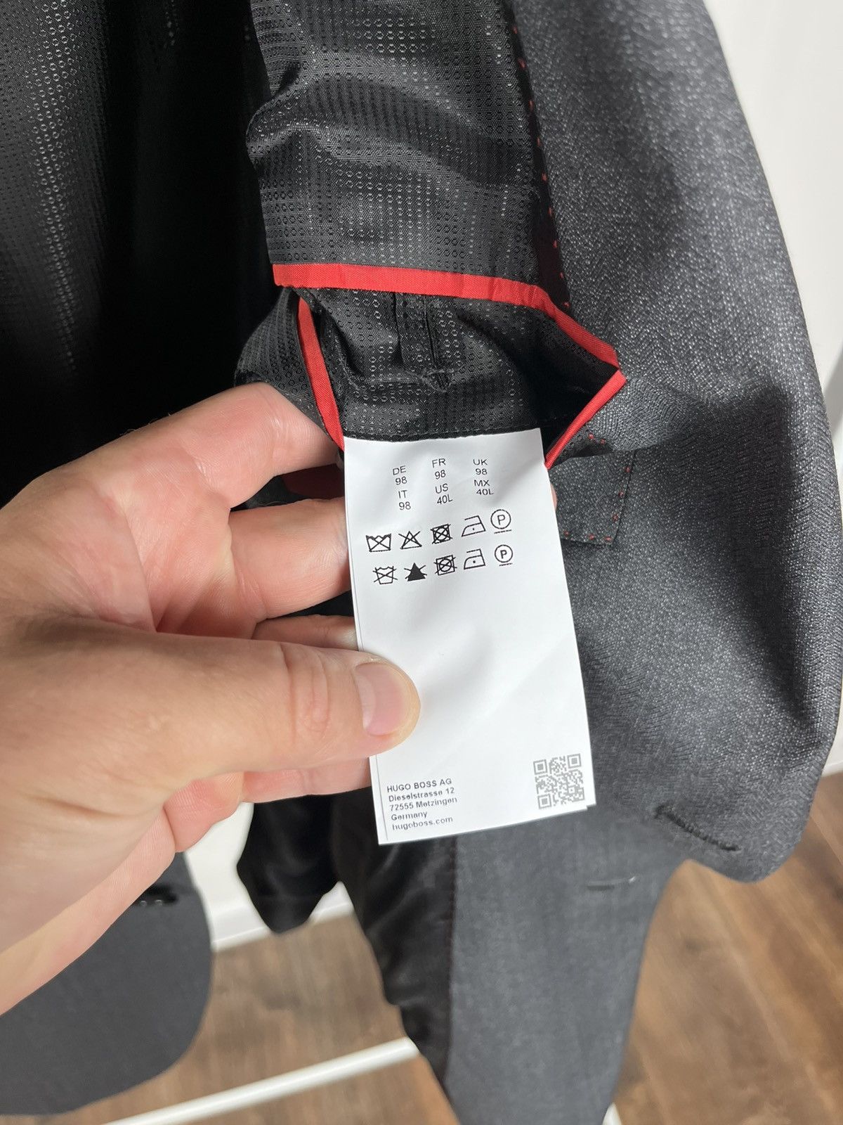 Hugo Boss Hugo Boss wool blazer and vest set gray, size 40L (M/L) Size 40L - 11 Thumbnail