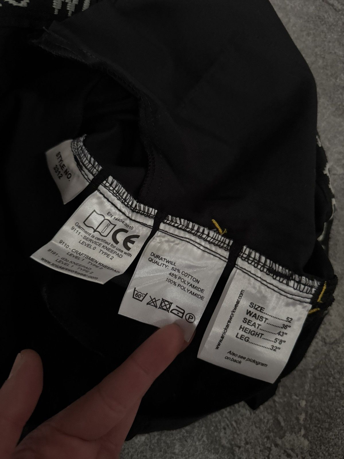 Other Snickers 52size workwear cargo cordura pants trousers chinos Size US 36 / EU 52 - 8 Thumbnail