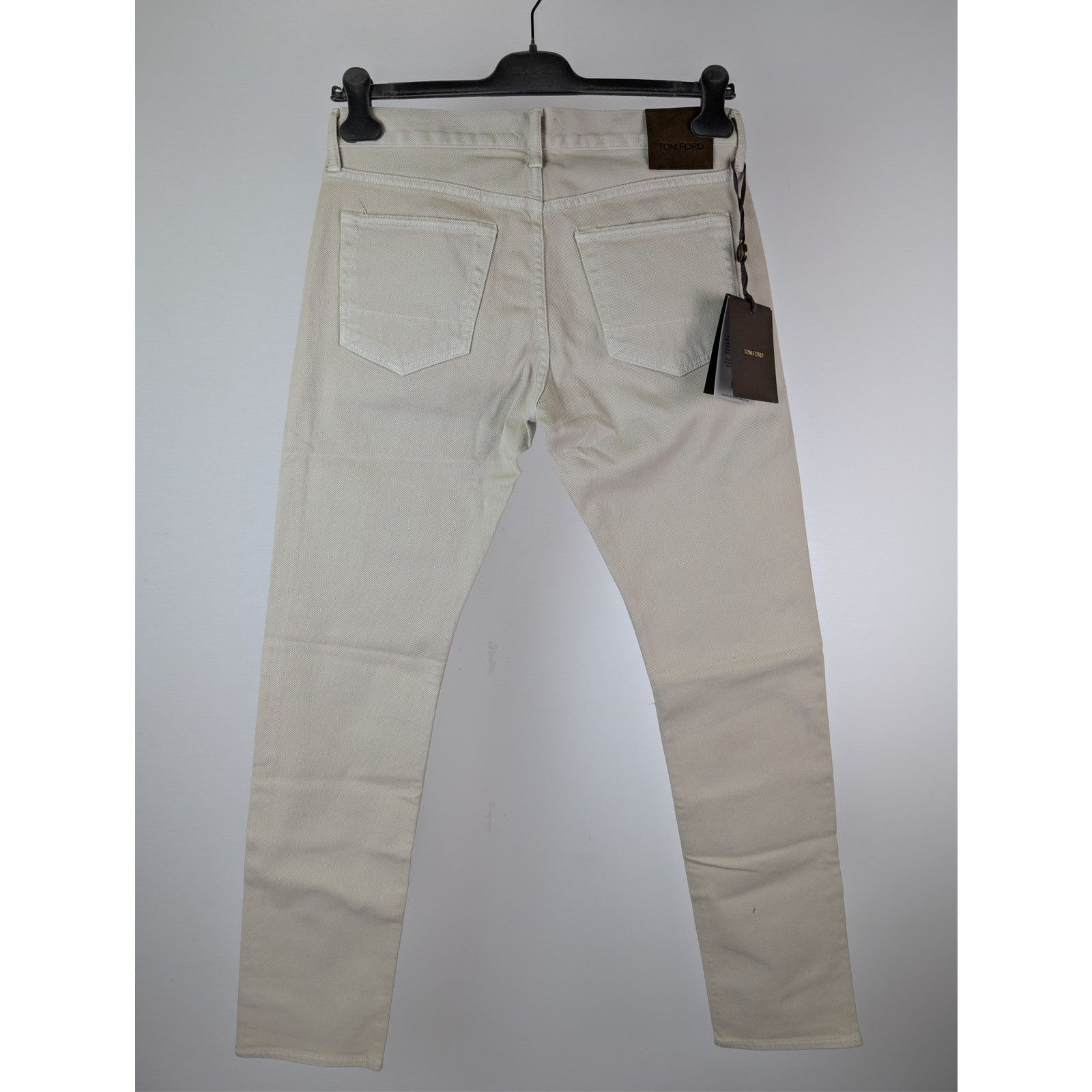 Tom Ford o1rshd1 Slim-Fit Cotton Denim Jeans in Beige Size US 32 / EU 48 - 16 Thumbnail