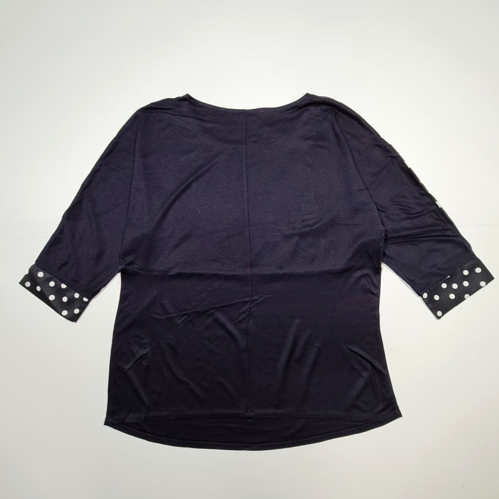 CO Betty & CO Womens Top Navy Blue Small Polka dot 3/4 Sleeves Tee Ladies 10 UK Size S / US 4 / IT 40 - 5 Thumbnail