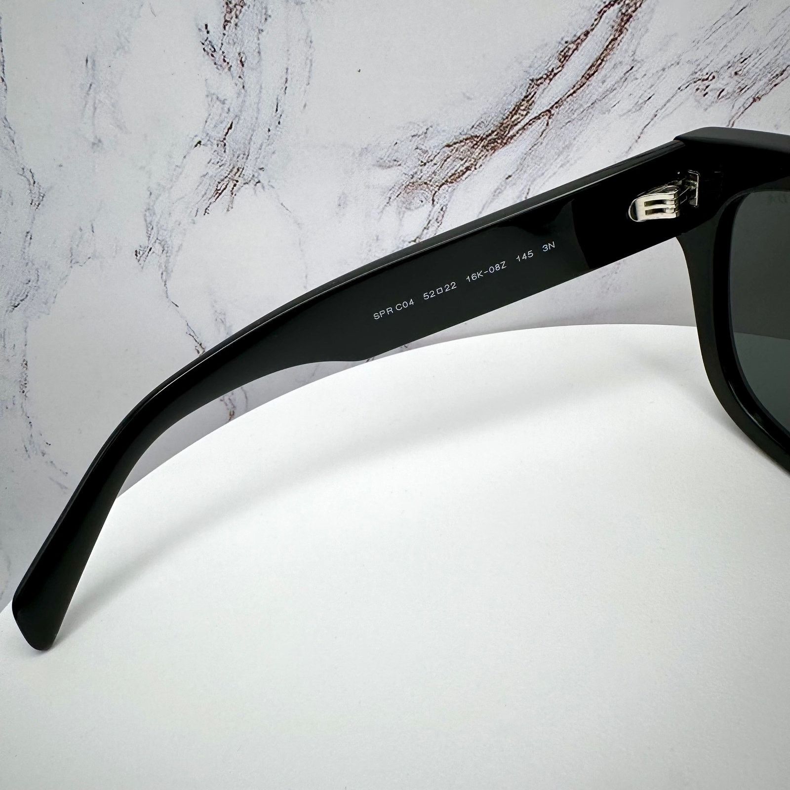 Prada New PRADA Sunglasses Black Square Acetate Grey Lens Size ONE SIZE - 8 Thumbnail