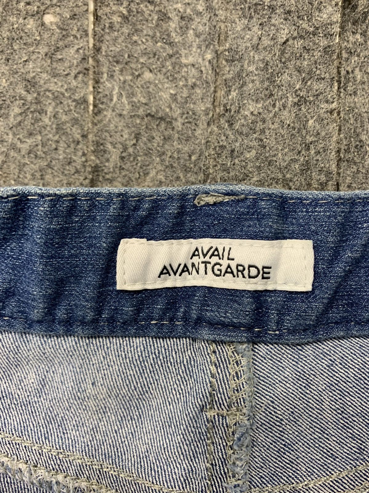 Japanese Brand Avail Avant Garde Indigo Denim Jeans Straight Cut Size US 32 / EU 48 - 6 Thumbnail