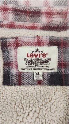 Levi's Levi's Sherpa Lined Plaid Flannel Shirt Jacket XL Workwear Size US XL / EU 56 / 4 - 8 Thumbnail