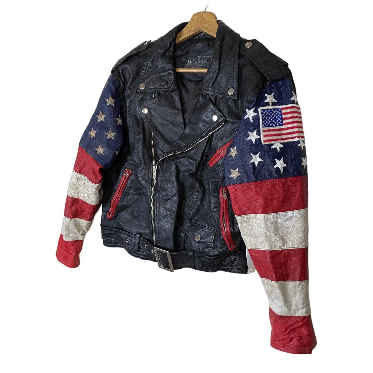 Harley Davidson × Vintage Vintage USA Flag Embroidered Patches Rockabilly Motorcycle Size M / US 6-8 / IT 42-44 - 5 Thumbnail