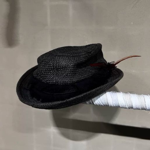 14th Addiction 14th Addiction Early Woven Feather Hat Size ONE SIZE - 7 Thumbnail