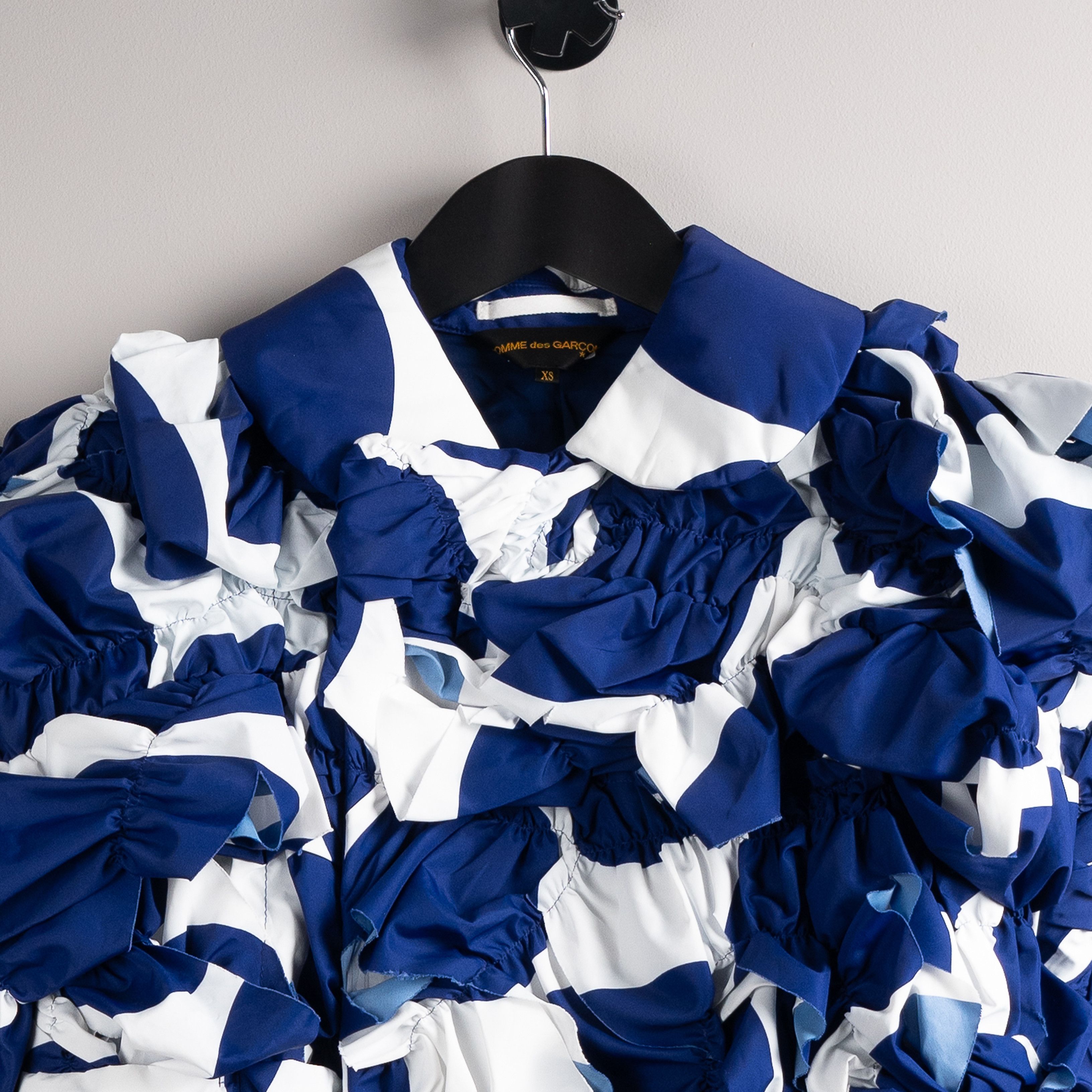 Comme des Garcons Comme Des Garcons SS24 Ruffle Jacket White/Blue Size XS / US 0-2 / IT 36-38 - 8 Thumbnail