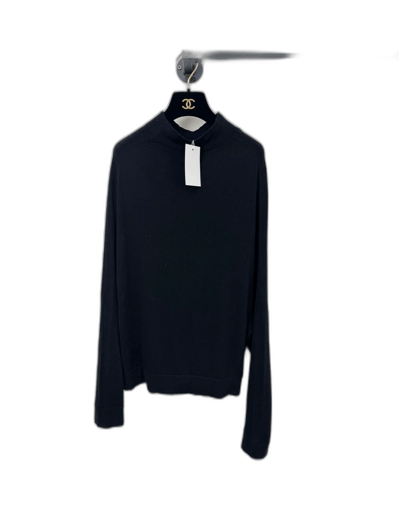 Calvin Klein CK Wool Silk High Neck Sweater Size M Size M / US 6-8 / IT 42-44 - 1 Thumbnail