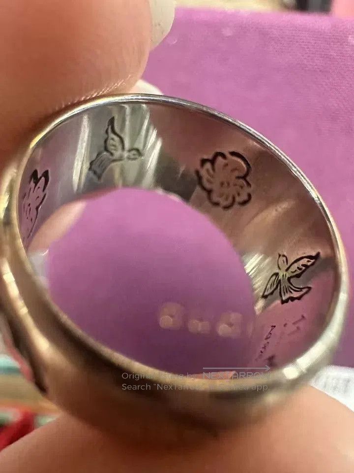 Gucci Gucci 'Blind Love' Silver Ring. Size ONE SIZE - 4 Thumbnail