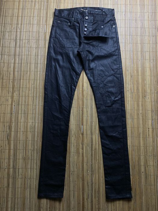 Saint laurent coated jeans sales