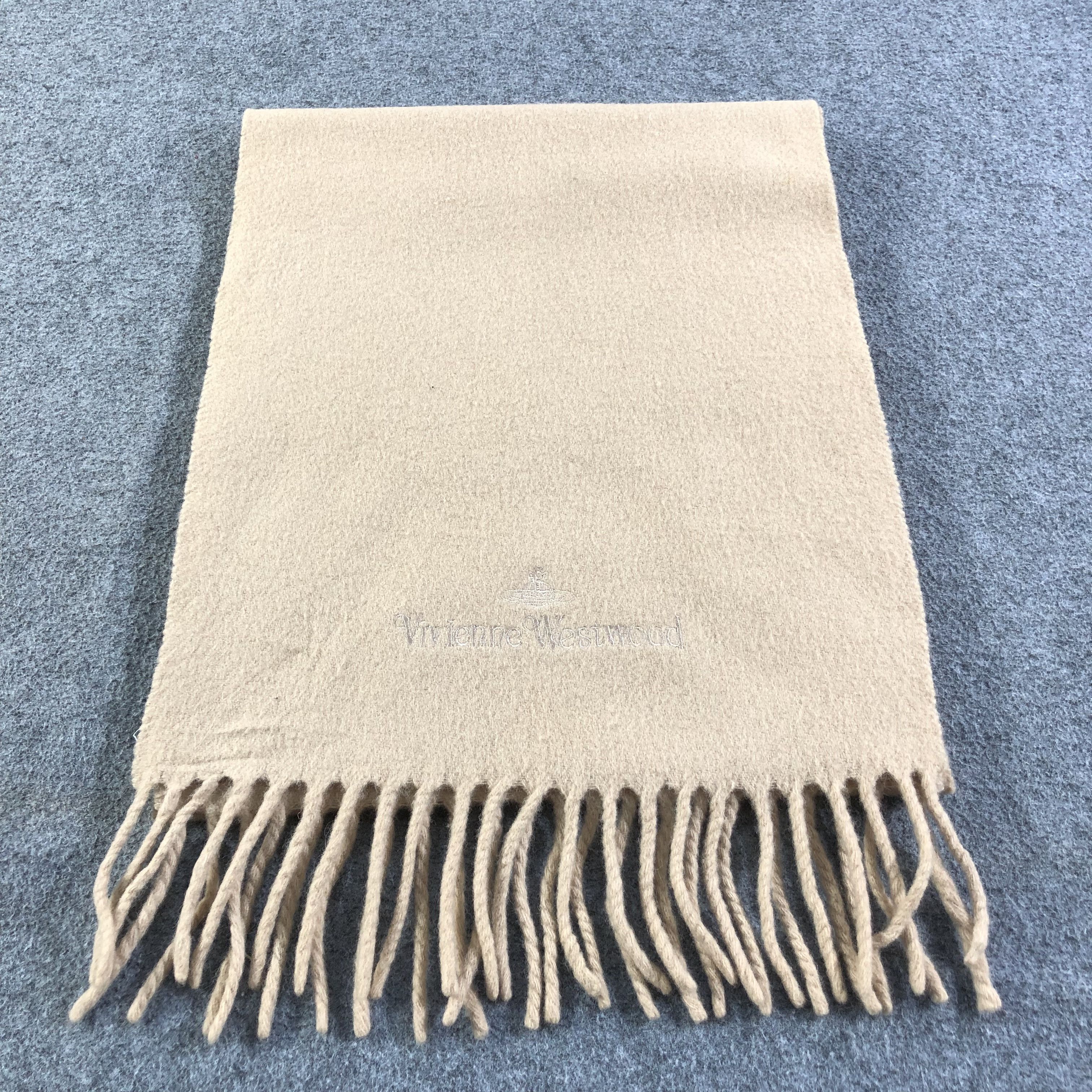 Vivienne Westwood Vivienne Westwood Plain Wool Scarf Muffler V1292 Size ONE SIZE - 2 Thumbnail