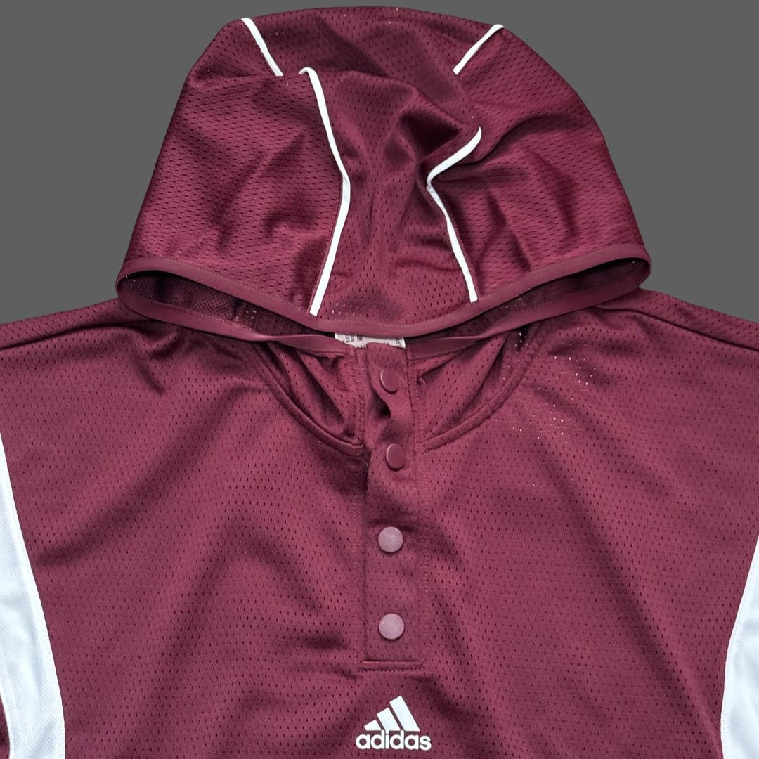 Adidas adidas Texas A&M University Aggies Burgundy Mesh Hoodie Size US M / EU 48-50 / 2 - 3 Thumbnail